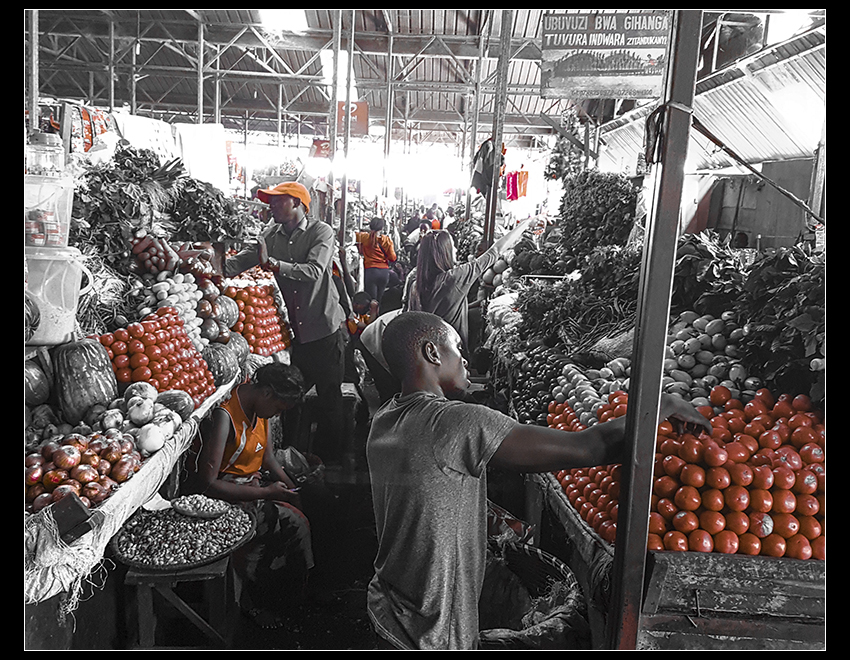 Kimironko market in Kigali